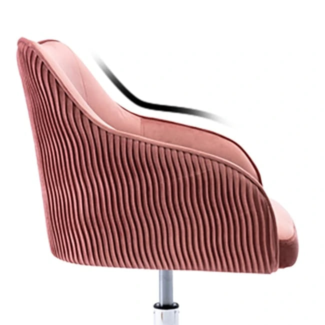 Sedia da ufficio ergonomica regolabile Corvus Braff con rivestimento in velluto