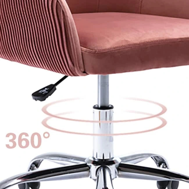 Sedia da ufficio ergonomica regolabile Corvus Braff con rivestimento in velluto