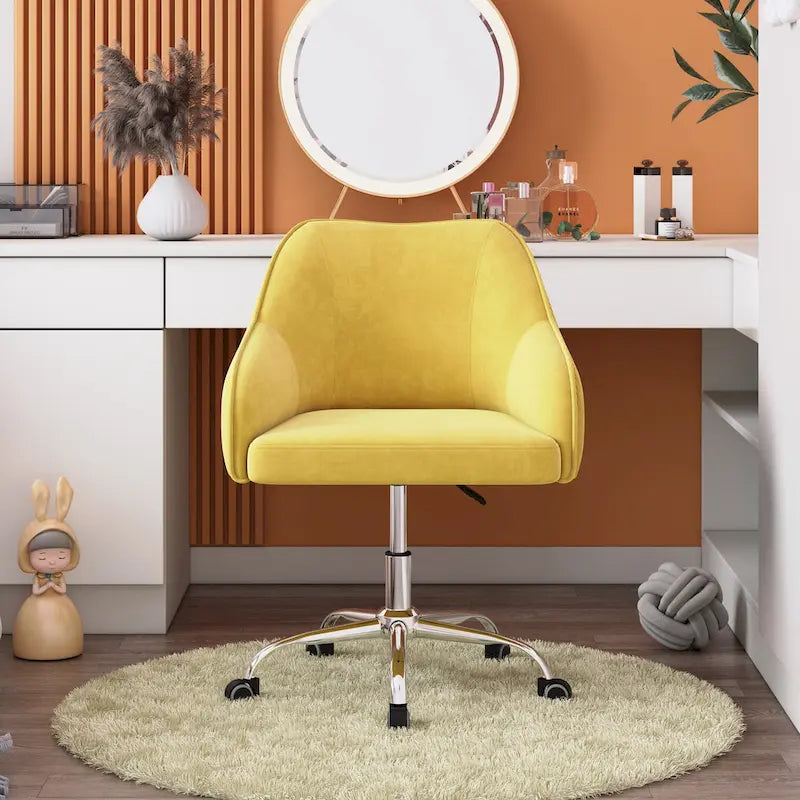 Sedia da ufficio ergonomica regolabile Corvus Braff con rivestimento in velluto