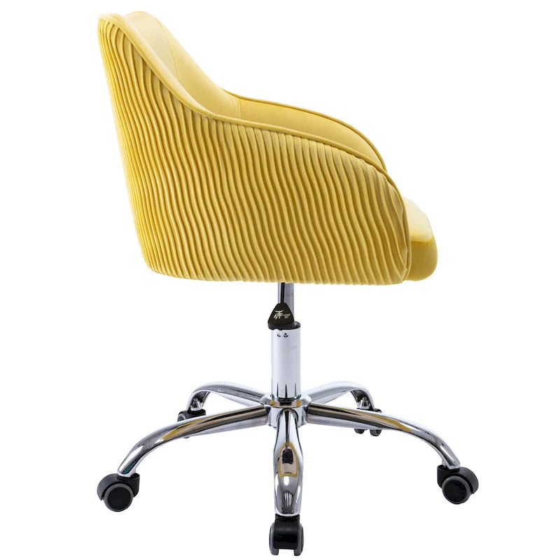 Sedia da ufficio ergonomica regolabile Corvus Braff con rivestimento in velluto