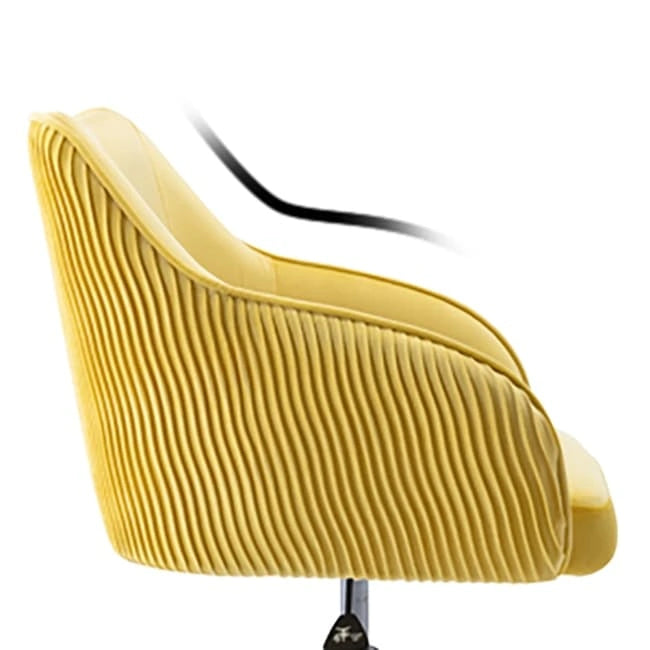 Sedia da ufficio ergonomica regolabile Corvus Braff con rivestimento in velluto