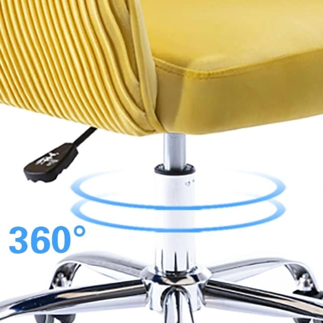 Sedia da ufficio ergonomica regolabile Corvus Braff con rivestimento in velluto
