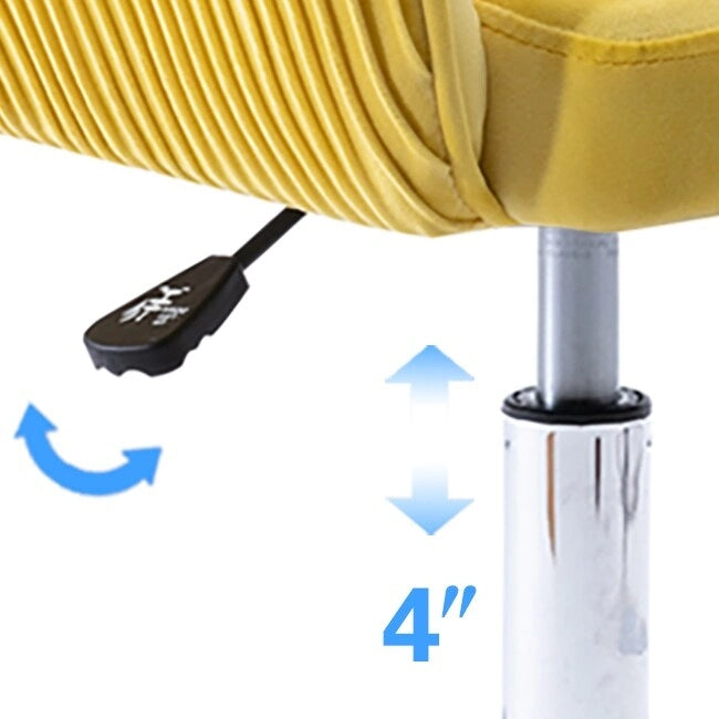 Sedia da ufficio ergonomica regolabile Corvus Braff con rivestimento in velluto