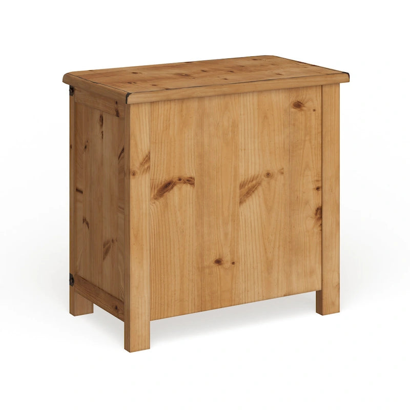 Sierren Country Wood 3-Drawer Nightstand with USB Outlet by Furniture of America