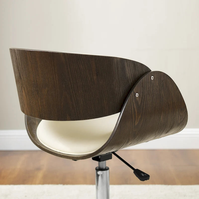 Corvus Mid-century Wood and Metal Adjustable Office Chair