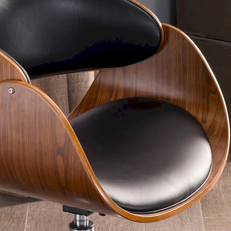 Corvus Mid-century Wood and Metal Adjustable Office Chair