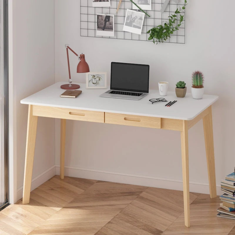 Scrivania classica da casa/ufficio da 47,2W, scrivania con cassetti