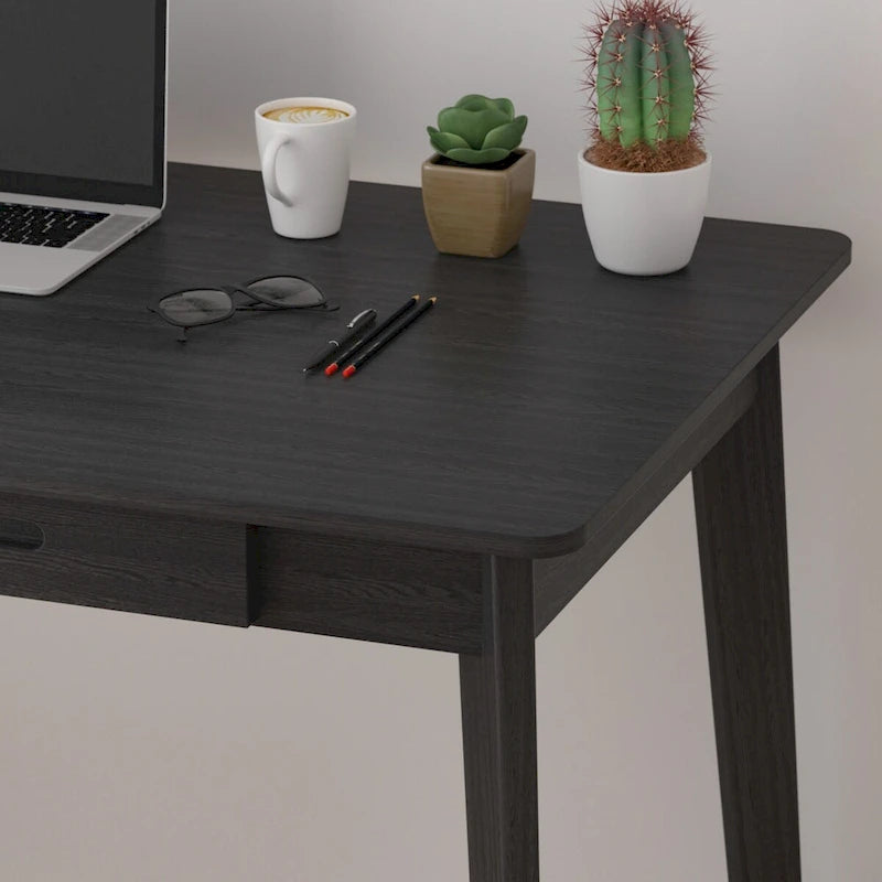 47.2W Classic Home Office Desk, Writing Desk With Drawers