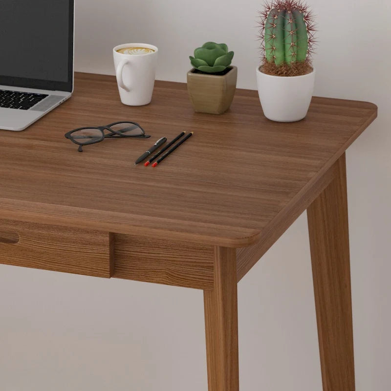 47.2W Classic Home Office Desk, Writing Desk With Drawers