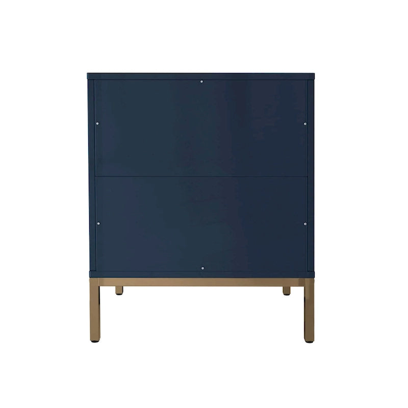 Clihome Wooden 2-Drawer Storage Nightstand