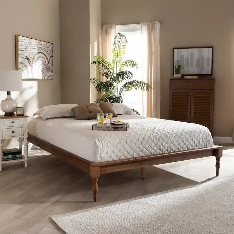 Struttura letto in legno vintage Copper Grove Crasnoe di ispirazione francese