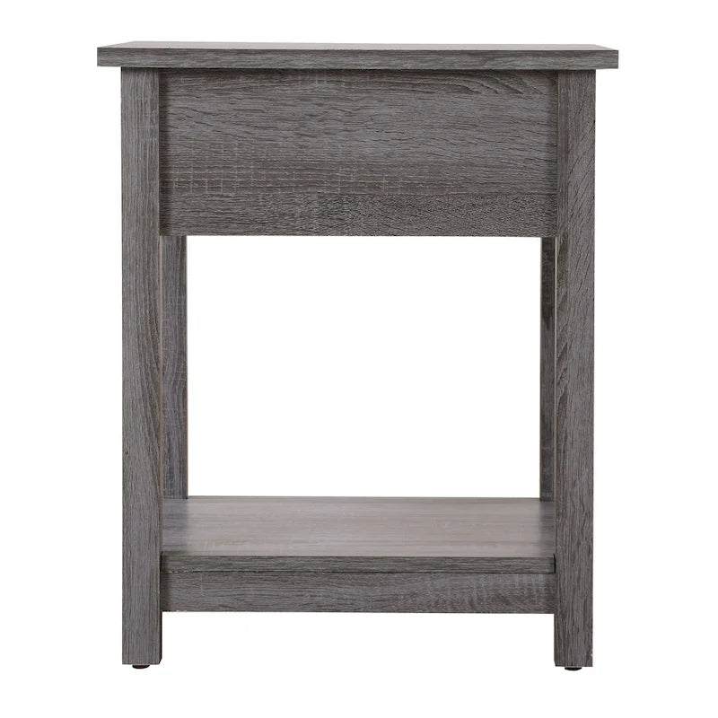 Comodino in legno Salem con 1 cassetto e ripiano