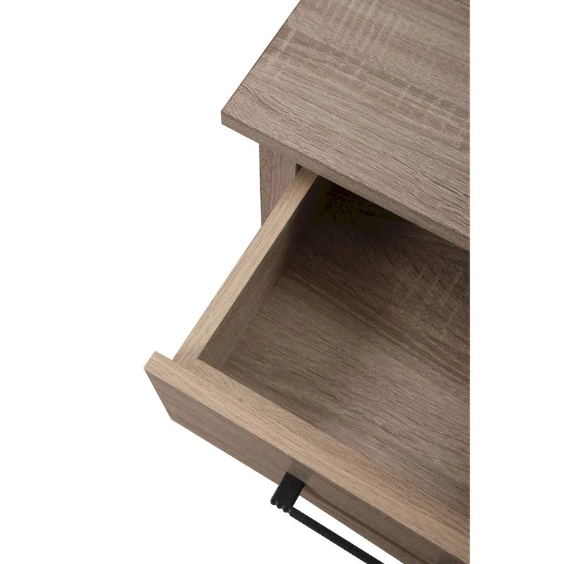 Comodino in legno Salem con 1 cassetto e ripiano