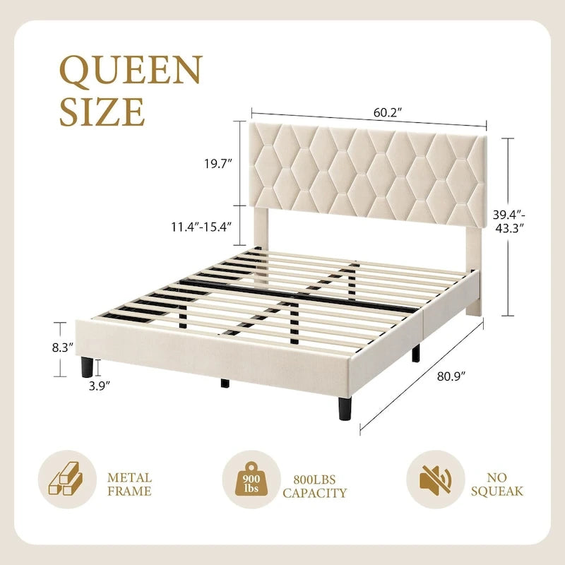 Bed Frame with Headboard