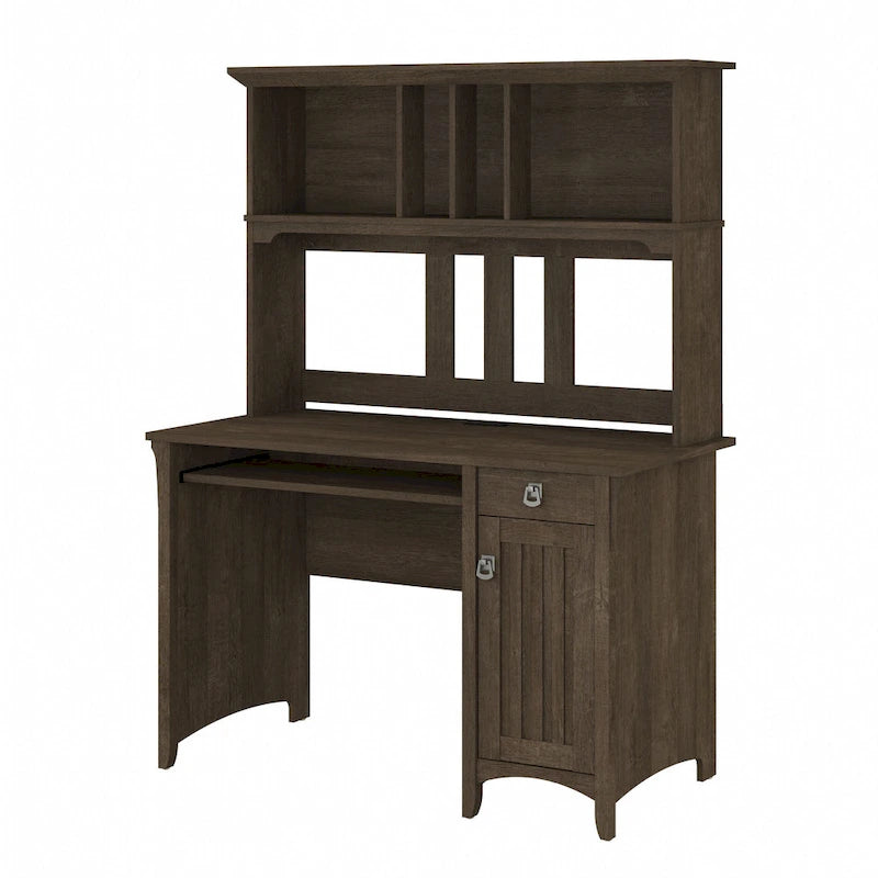 Bush Furniture Salinas Small Computer Desk with Storage Hutch