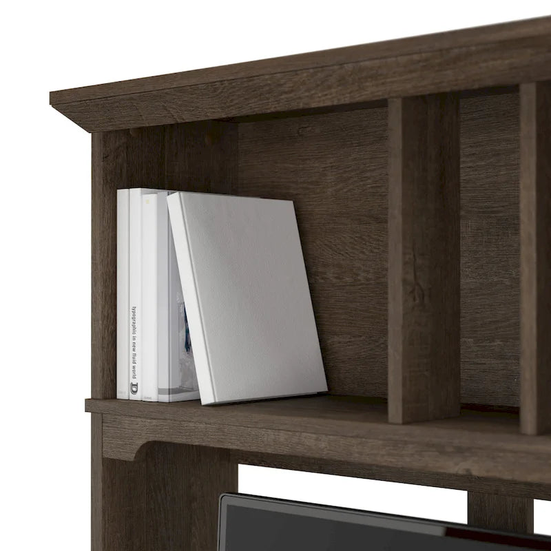 Bush Furniture Salinas Small Computer Desk with Storage Hutch