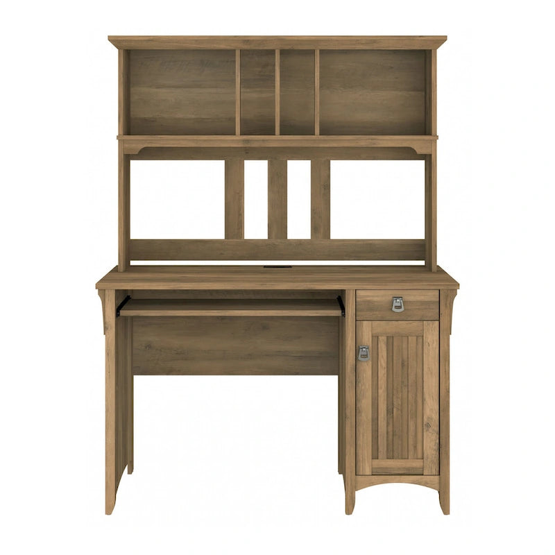 Bush Furniture Salinas Small Computer Desk with Storage Hutch