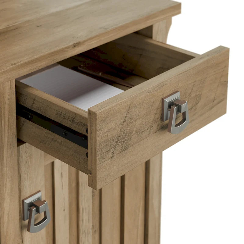 Bush Furniture Salinas Small Computer Desk with Storage Hutch