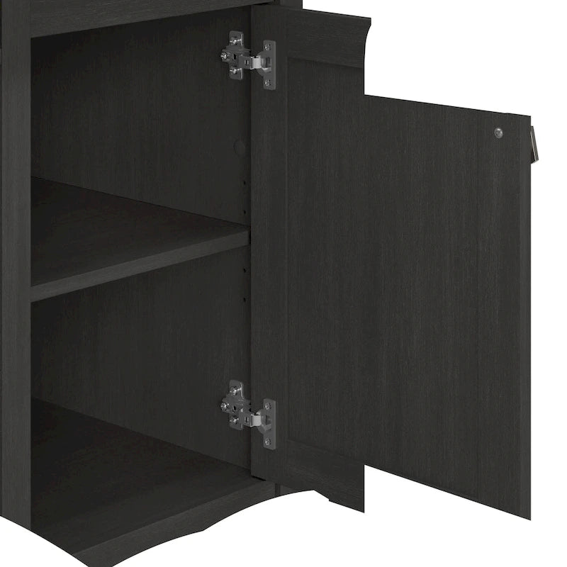 Bush Furniture Salinas Small Computer Desk with Storage Hutch