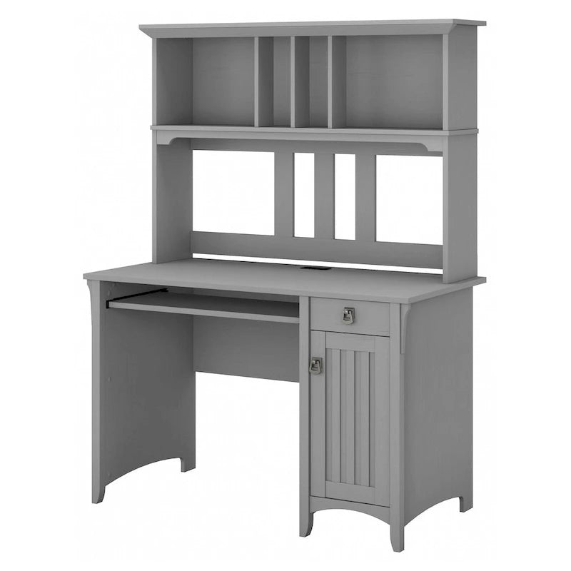 Bush Furniture Salinas Small Computer Desk with Storage Hutch