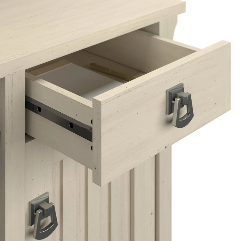 Bush Furniture Salinas Small Computer Desk with Storage Hutch