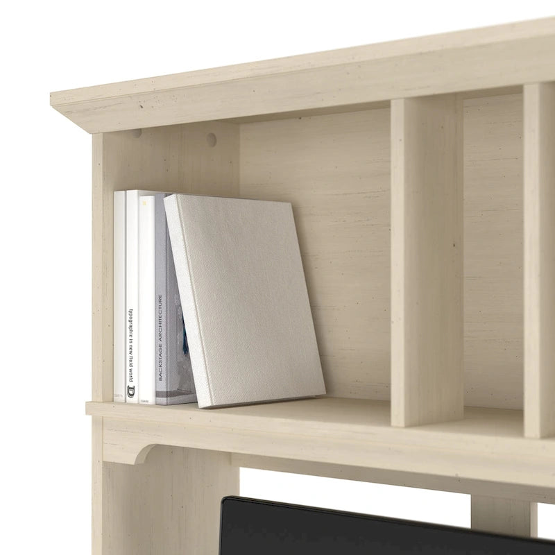 Bush Furniture Salinas Small Computer Desk with Storage Hutch