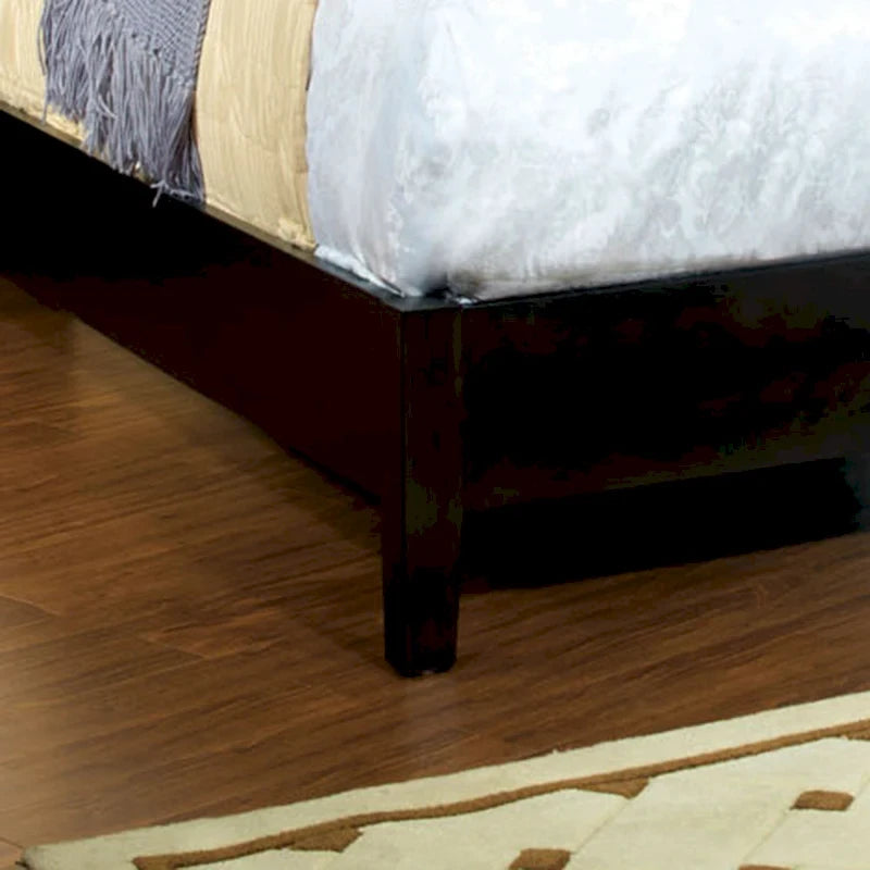 Furniture of America Digh Modern Espresso Upholstered Platform Bed