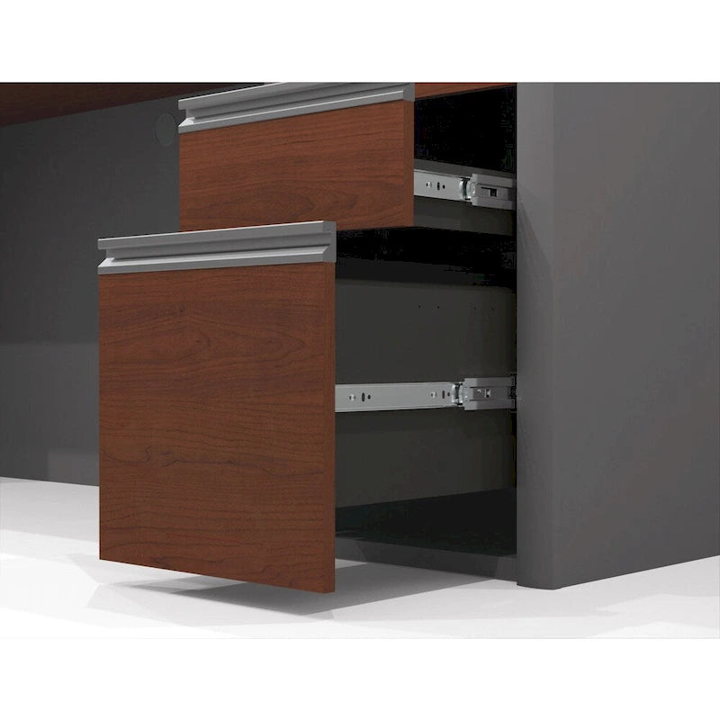 Bestar Connexion 72W L Shaped Desk with Storage Drawers