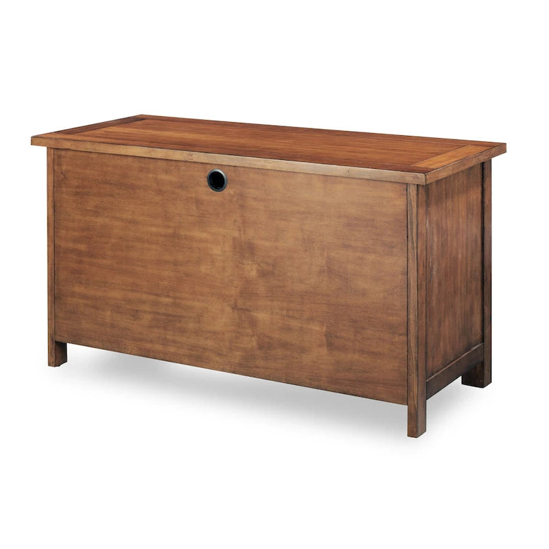 Scrivania direzionale con piedistallo Tahoe Aged Maple 54 W di Homestyles