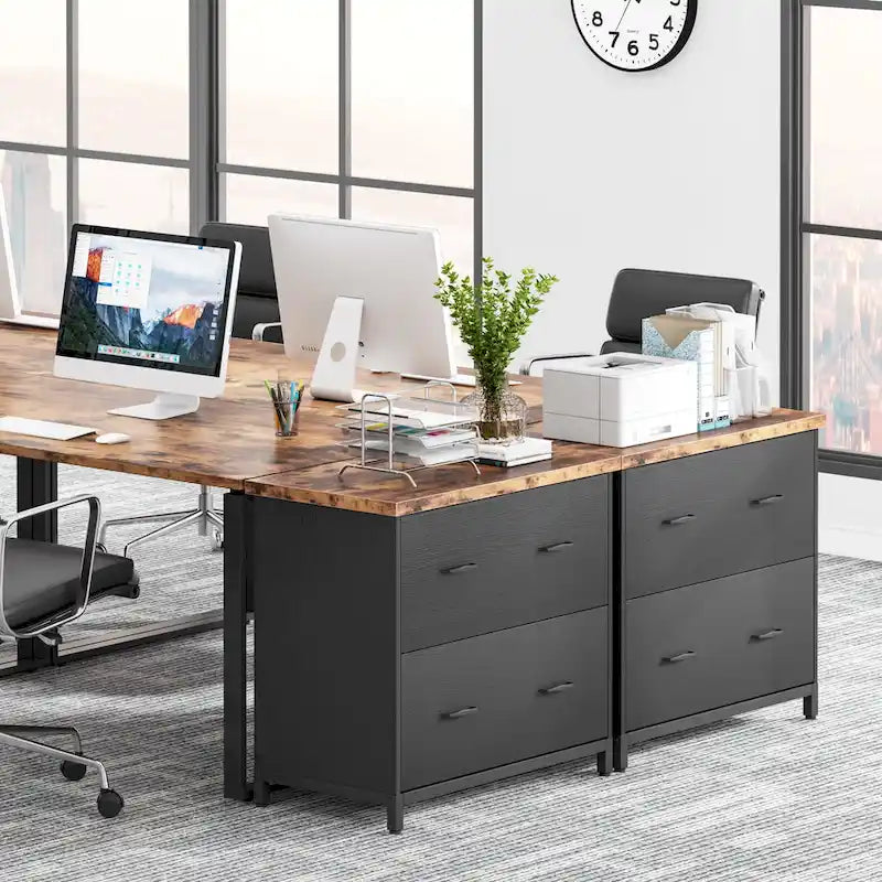 Lateral File Cabinet, 2-Drawer Filing Cabinet For Home Office