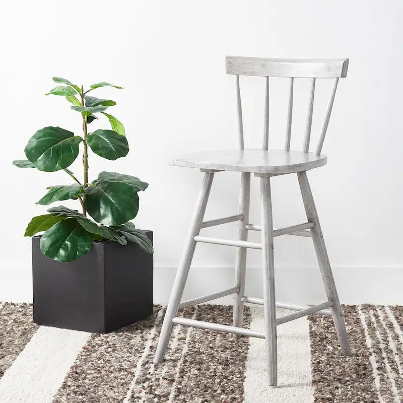 SAFAVIEH Wijnanda 25-inch Counter Stool - 17 In. W x 17 In. D x 36 In. H - 17Wx17Dx36H