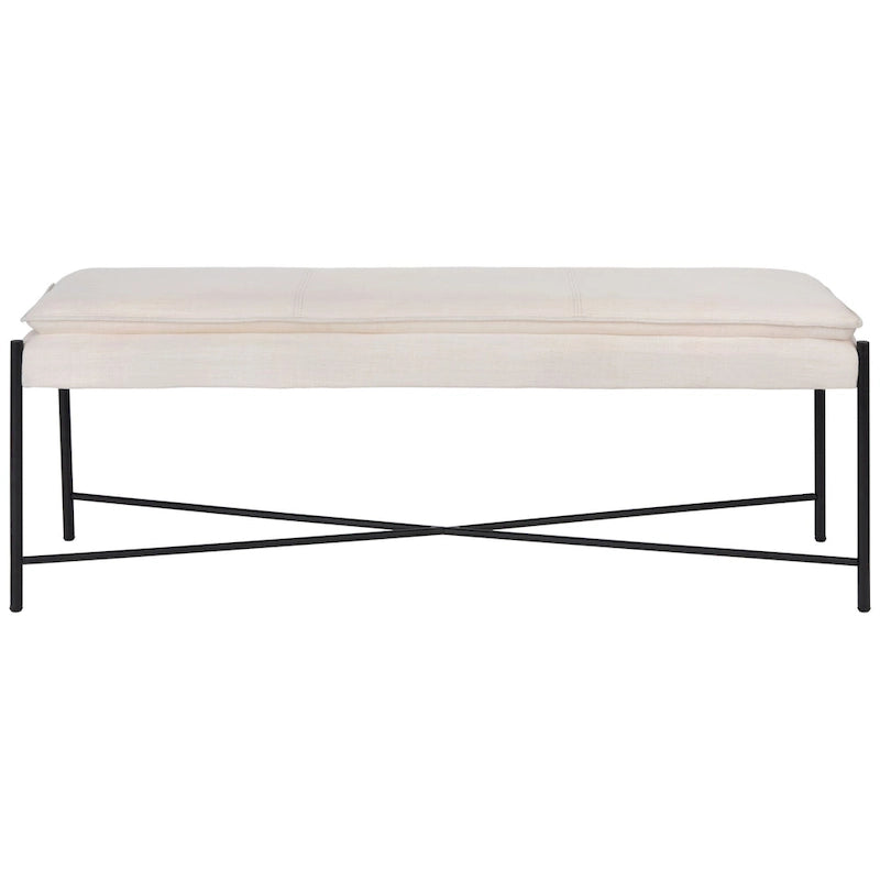 SAFAVIEH Sabra Cushioned X-Bench - 50Wx14Dx19H