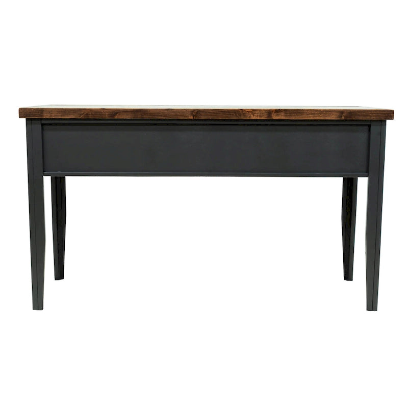 Bridgevine Home Modern Farmhouse 53 inch Writing Desk, No Assembly Required, Two-Tone Finish