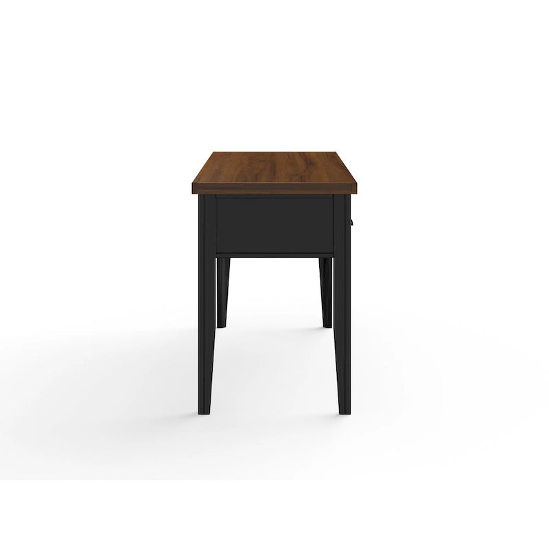 Bridgevine Home Modern Farmhouse 53 inch Writing Desk, No Assembly Required, Two-Tone Finish