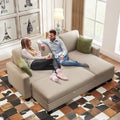[New]81 Reversible Sectional Couch with Storage Chaise L-Shaped Sofa for Apartment Sectional Set ,Sectional Sofa with Ottoman,N