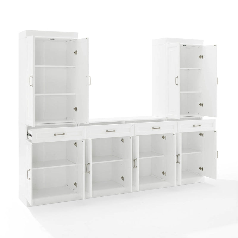 Set Credenza e Dispensa 3 pezzi Stanton di Crosley - 14,5x95x78