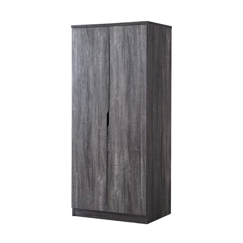 Furniture of America Vidal Modern Wardrobe Armoire with 2-door