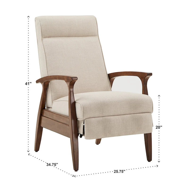 Poltrona reclinabile Notker 25.75 Wide Mid-Century di iNSPIRE Q Modern