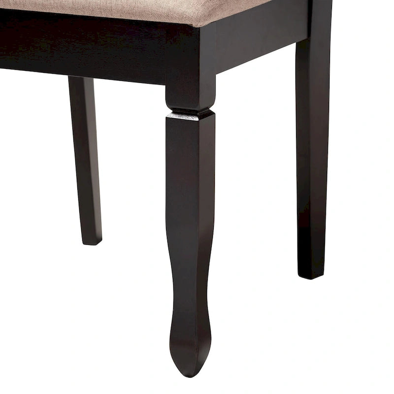 Leda Modern and Contemporary 5-Piece Dining Set