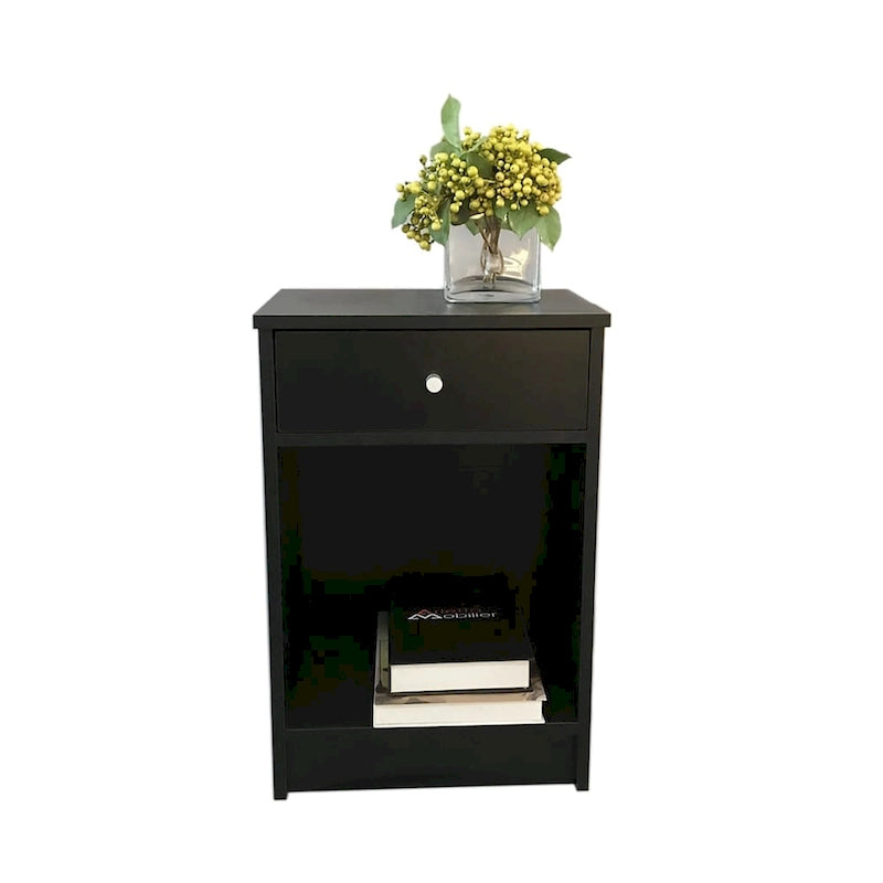 Round Handle NightStand with One Drawer