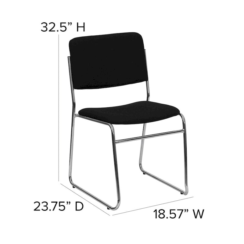 5 Pack 500 lb. Capacity High Density Stacking Chair - 23D x 18.75W x 32.25H