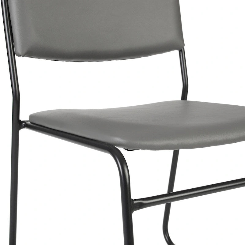 5 Pack 500 lb. Capacity High Density Stacking Chair - 23D x 18.75W x 32.25H