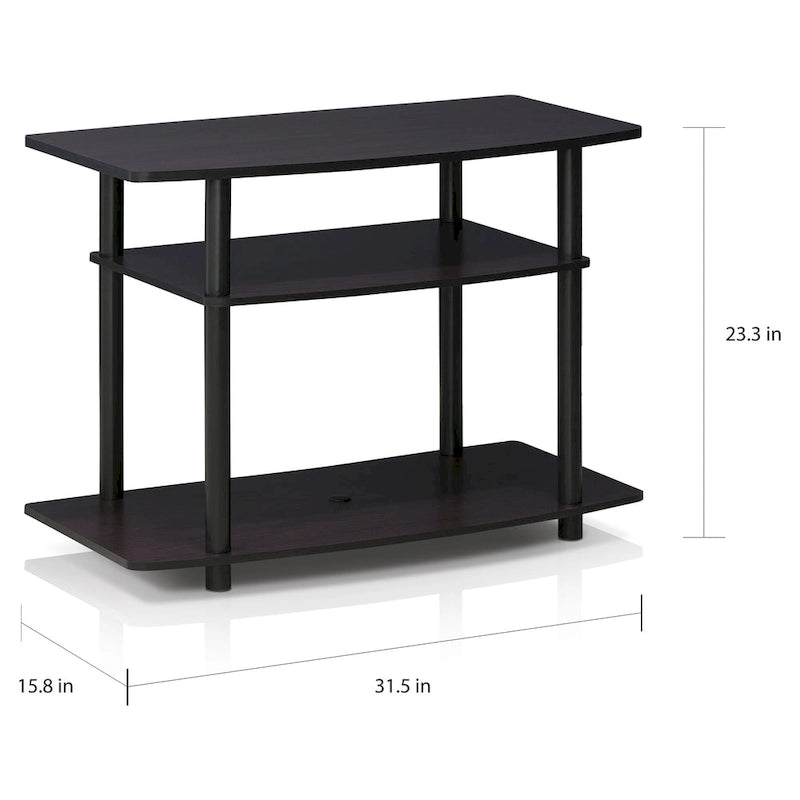 Porch & Den St. Marks No Tools 3-Tier TV Stand