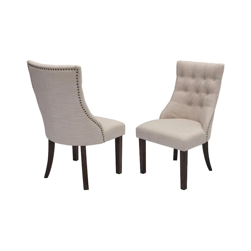 Set da pranzo Best Quality Furniture 9 pezzi in noce con estensione da 18 pollici