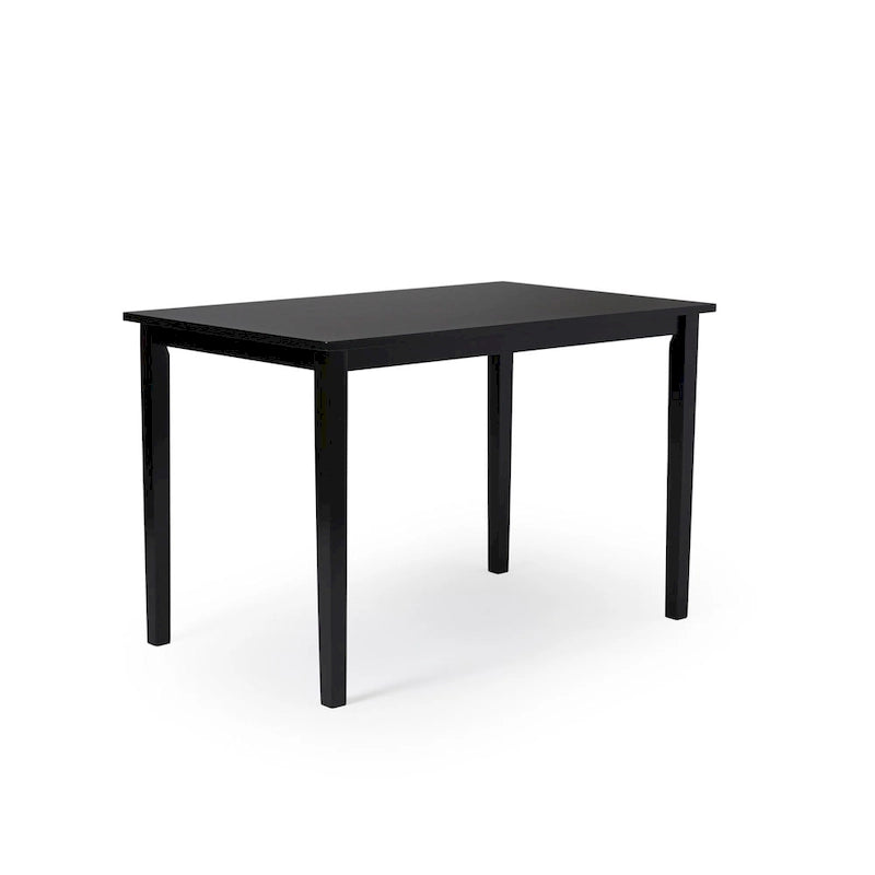 Set da pranzo di 5 pezzi con tavolo e sedie Simple Living Parson, nero e argento