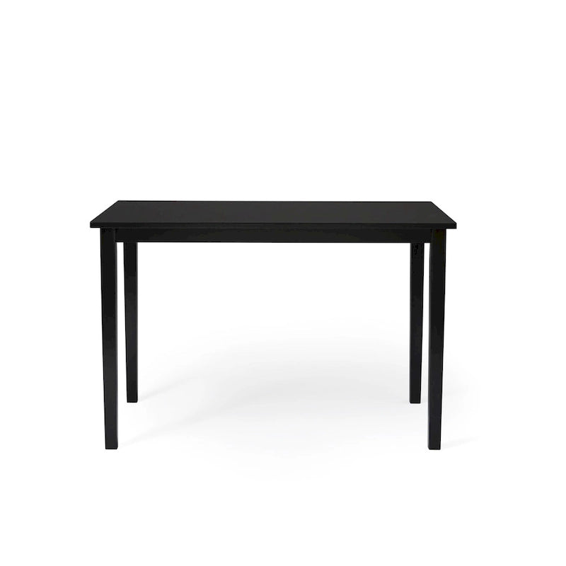 Set da pranzo di 5 pezzi con tavolo e sedie Simple Living Parson, nero e argento