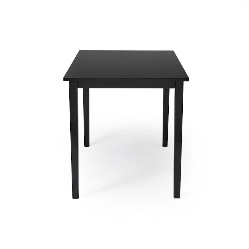 Set da pranzo di 5 pezzi con tavolo e sedie Simple Living Parson, nero e argento