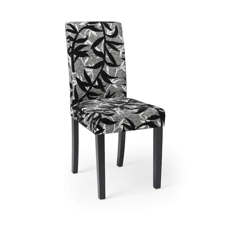 Set da pranzo di 5 pezzi con tavolo e sedie Simple Living Parson, nero e argento