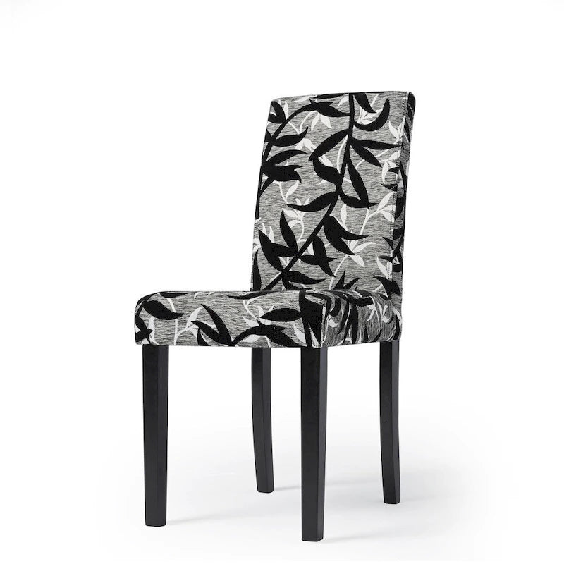 Set da pranzo di 5 pezzi con tavolo e sedie Simple Living Parson, nero e argento