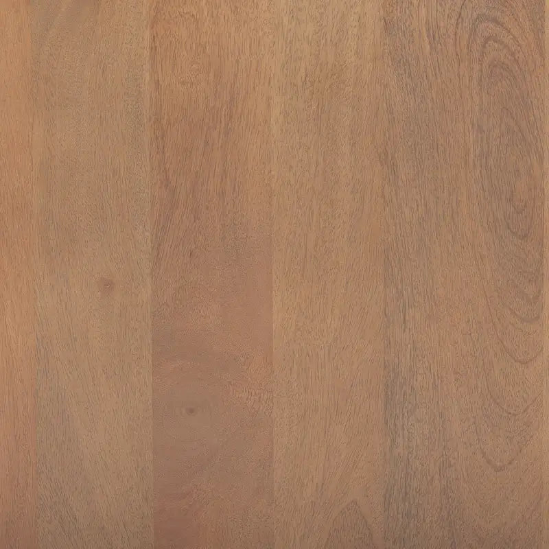 Tavolino d'appoggio Grier in legno marrone chiaro con inserti in canna intrecciata